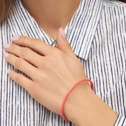 LULU Copenhagen - Armbånd - Color Bangle - Coral/ Orange - Ø 6,5 cm