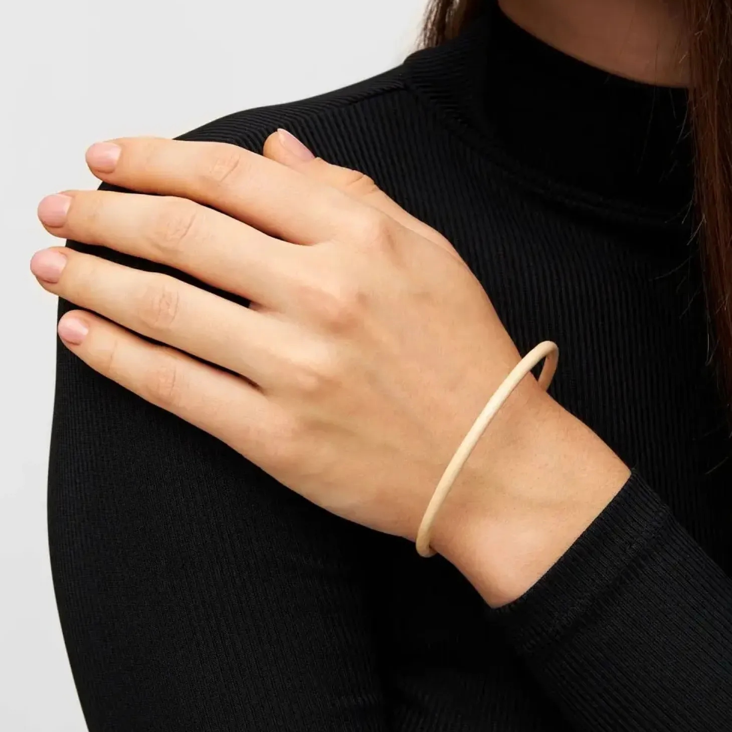 LULU Copenhagen - Armbånd - Color Bangle - Buttercream - Ø 6,5 cm
