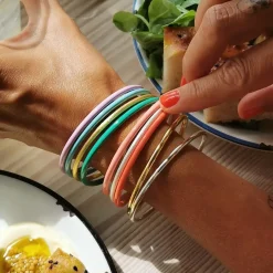 LULU Copenhagen - Armbånd - Color Bangle - Burnt Coral - Ø 6,5 cm