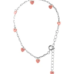 LULU Copenhagen - Armbånd - Love U - Sølv/Burnt Coral