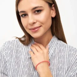 LULU Copenhagen - Armbånd - Color Bangle - Coral/ Orange - Ø 6,0 cm