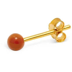 LULU Copenhagen - Colour Ball Ørering, Rust (1 stk.)