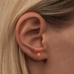 LULU Copenhagen - Colour Ball Ørering, Orange (1 stk.)