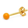 LULU Copenhagen - Colour Ball Ørering, Marigold (1 stk.)