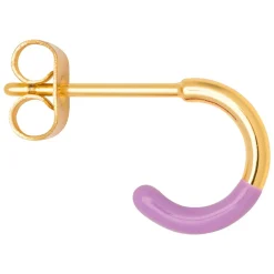 LULU Copenhagen - Øreringe - Color Hoop Half Dip - Lilla / Purple (1 stk.)