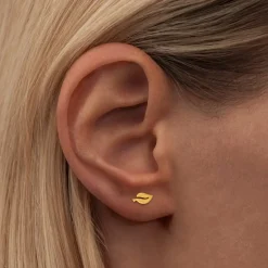 LULU Copenhagen - Ørestik - Leaf - Guld (1 stk.)