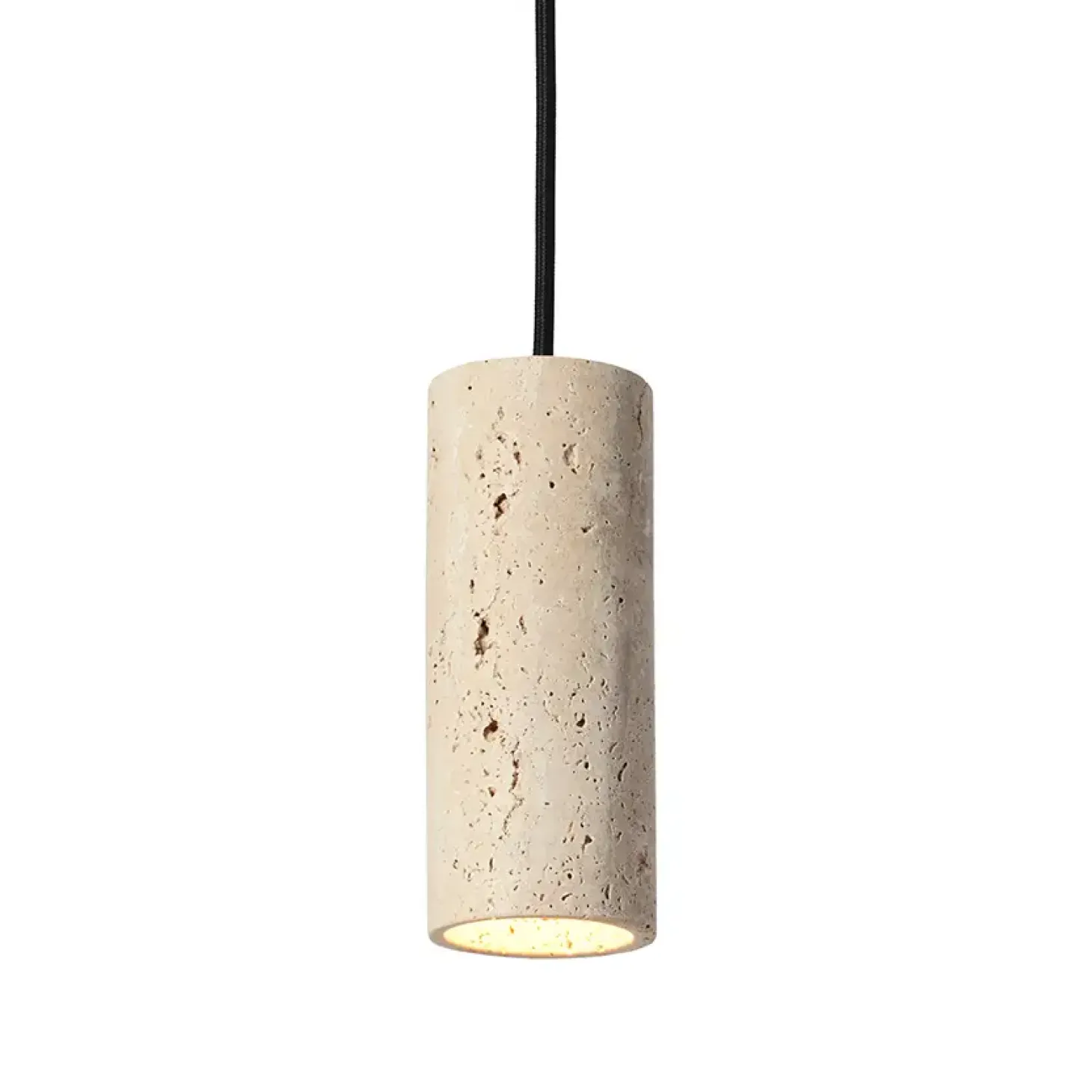 Made By Hand - Core Spot Pendant - Creme Travertine