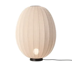 Made By Hand - Gulvlampe - Knit-Wit 65 High Oval Floor Level - Sand Stone