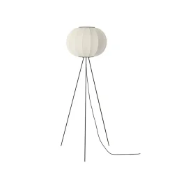 Made By Hand - Gulvlampe - Knit-Wit 45 Round Floor High - Pearl White