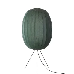 Made By Hand - Gulvlampe - Knit-Wit 65 High Oval Floor Medium - Tweed Green