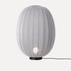 Made By Hand - Gulvlampe - Knit-Wit 65 High Oval Floor Level - Silver