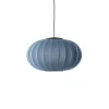 Made By Hand - Loftlampe - Knit-Wit 57 Oval Pendant LED - Blue Stone