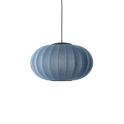 Made By Hand - Loftlampe - Knit-Wit 57 Oval Pendant LED - Blue Stone