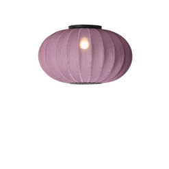 Made By Hand - Loftlampe - Knit-Wit 57 Oval Ceiling/Wall - Burgundy