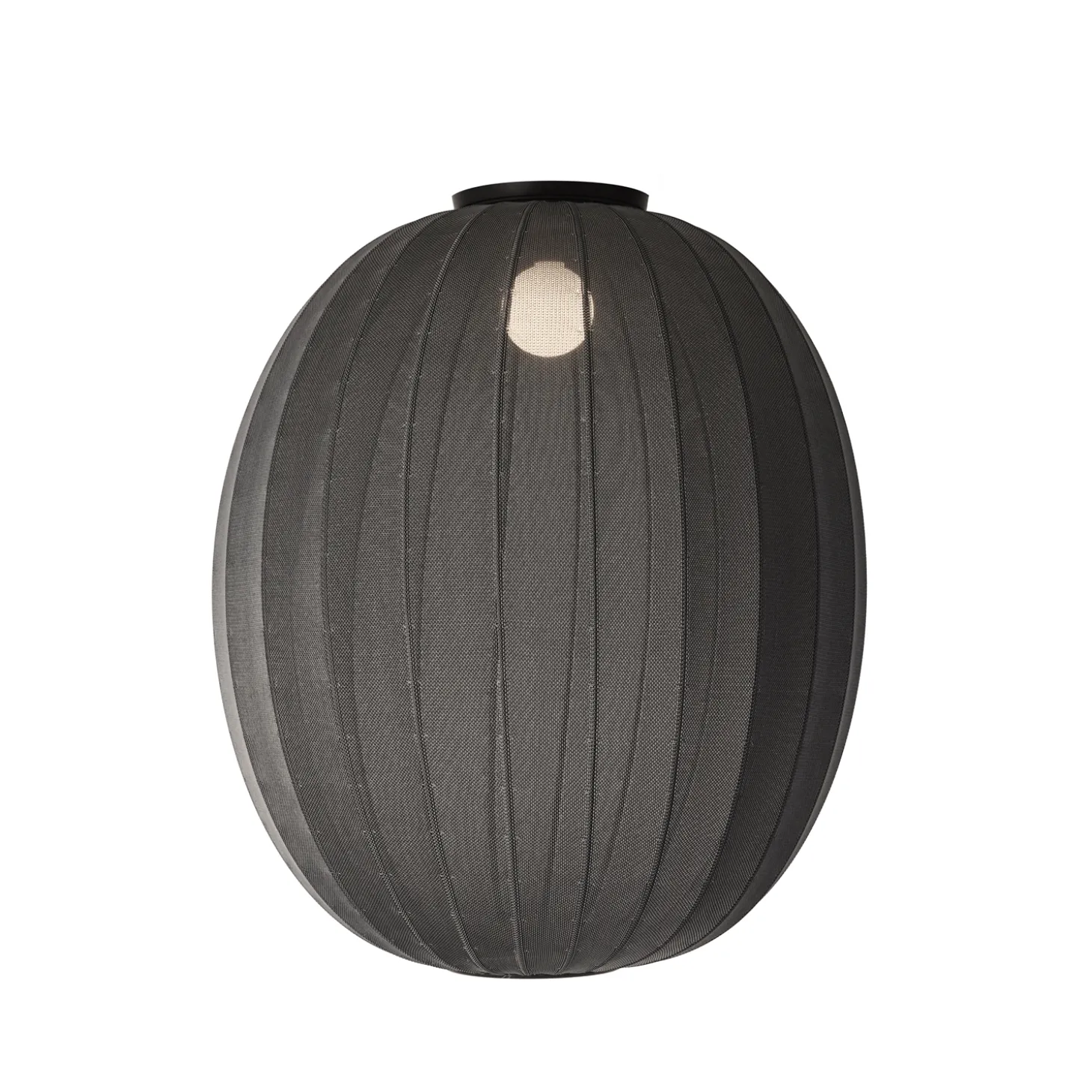 Made By Hand - Loftlampe - Knit-Wit 65 High Oval Ceiling - Black
