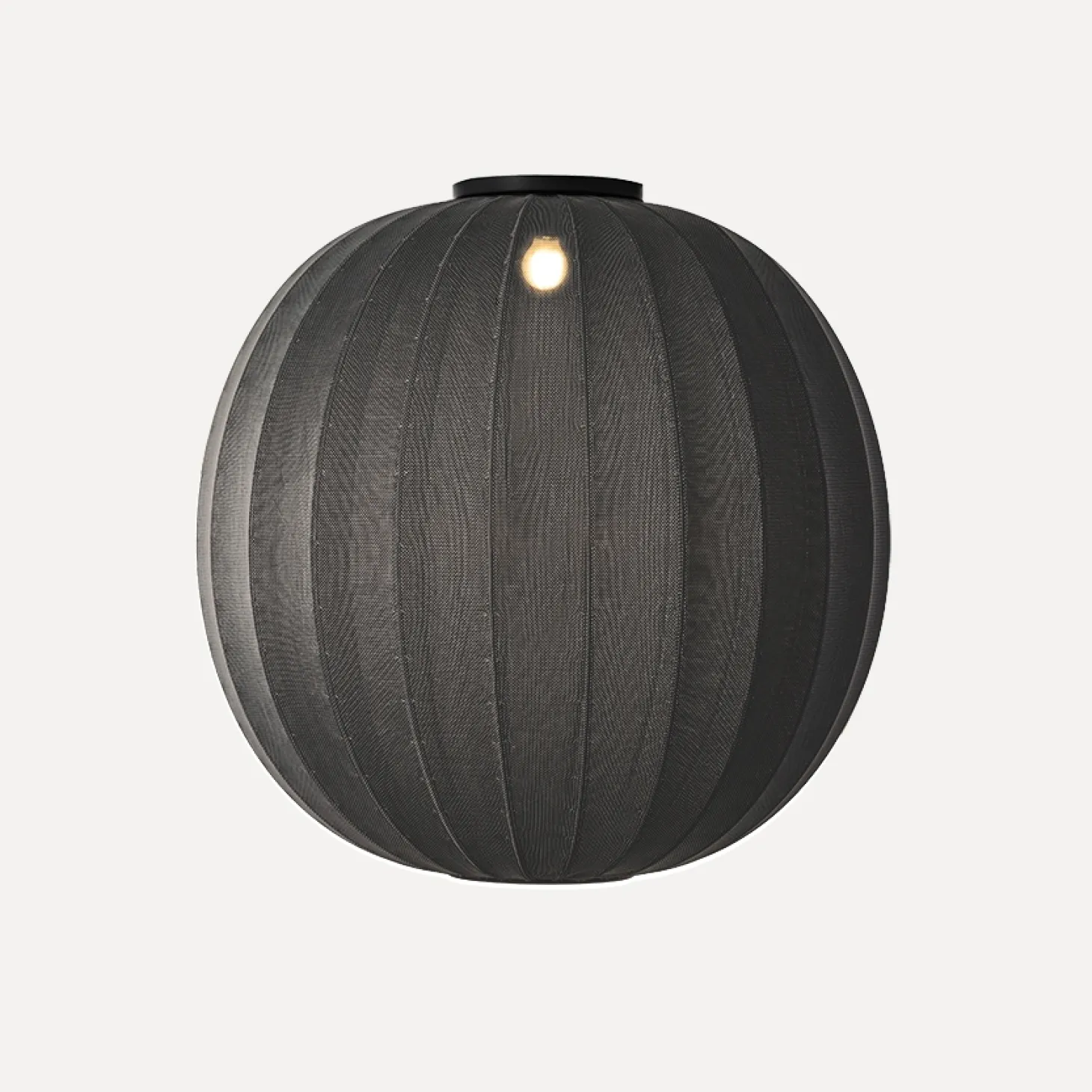 Made By Hand - Loftlampe - Knit-Wit 75 Round Ceiling - Black