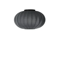 Made By Hand - Loftlampe - Knit-Wit 57 Oval Ceiling/Wall - Black