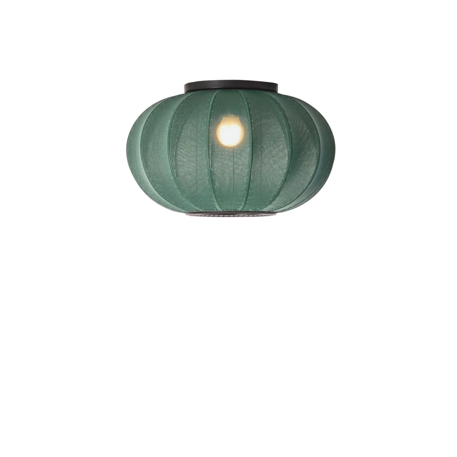 Made By Hand - Loftlampe/Væglampe - Knit-Wit 45 Oval - Tweed Green