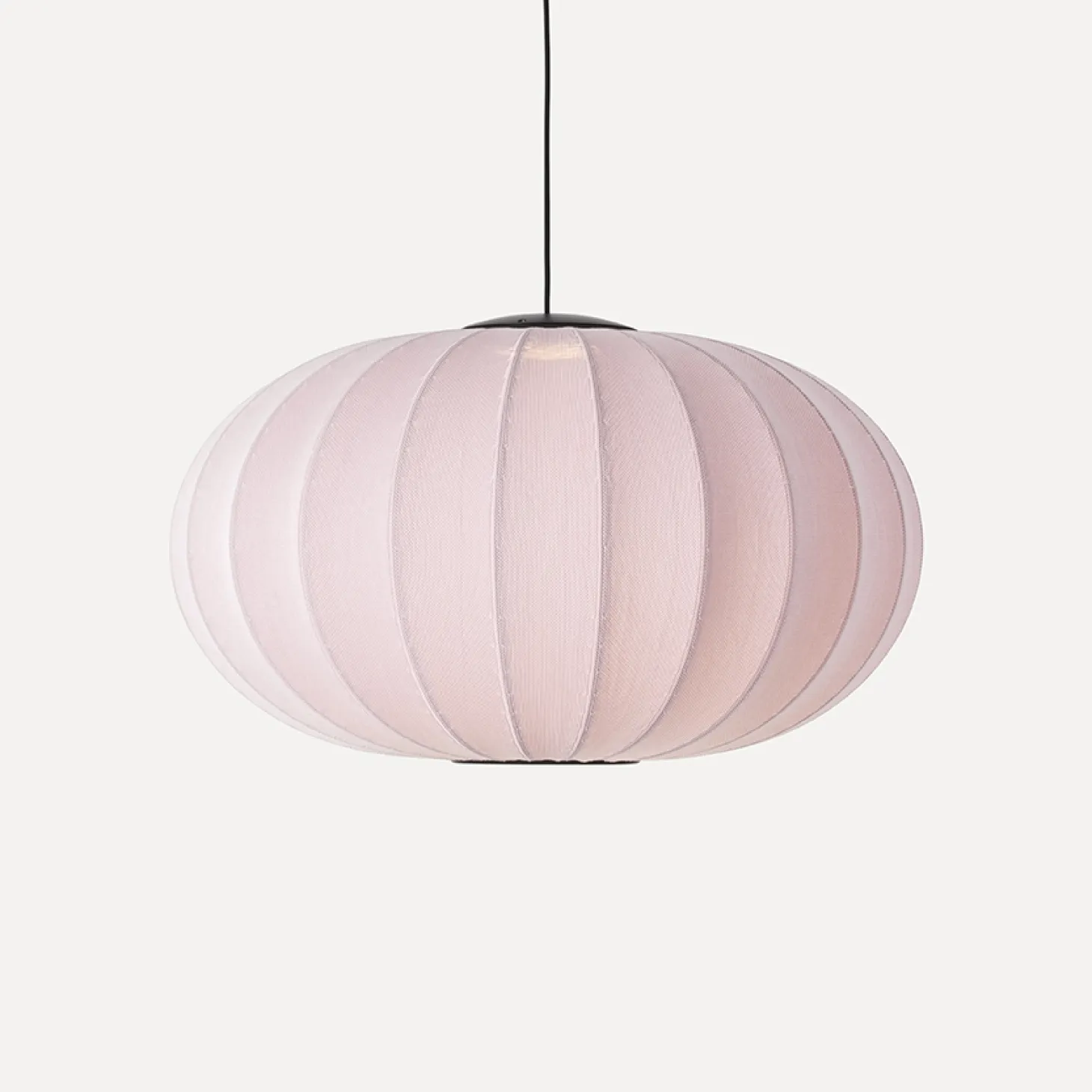 Made By Hand - Pendel - Knit-Wit 76 Oval Pendant - Light Pink