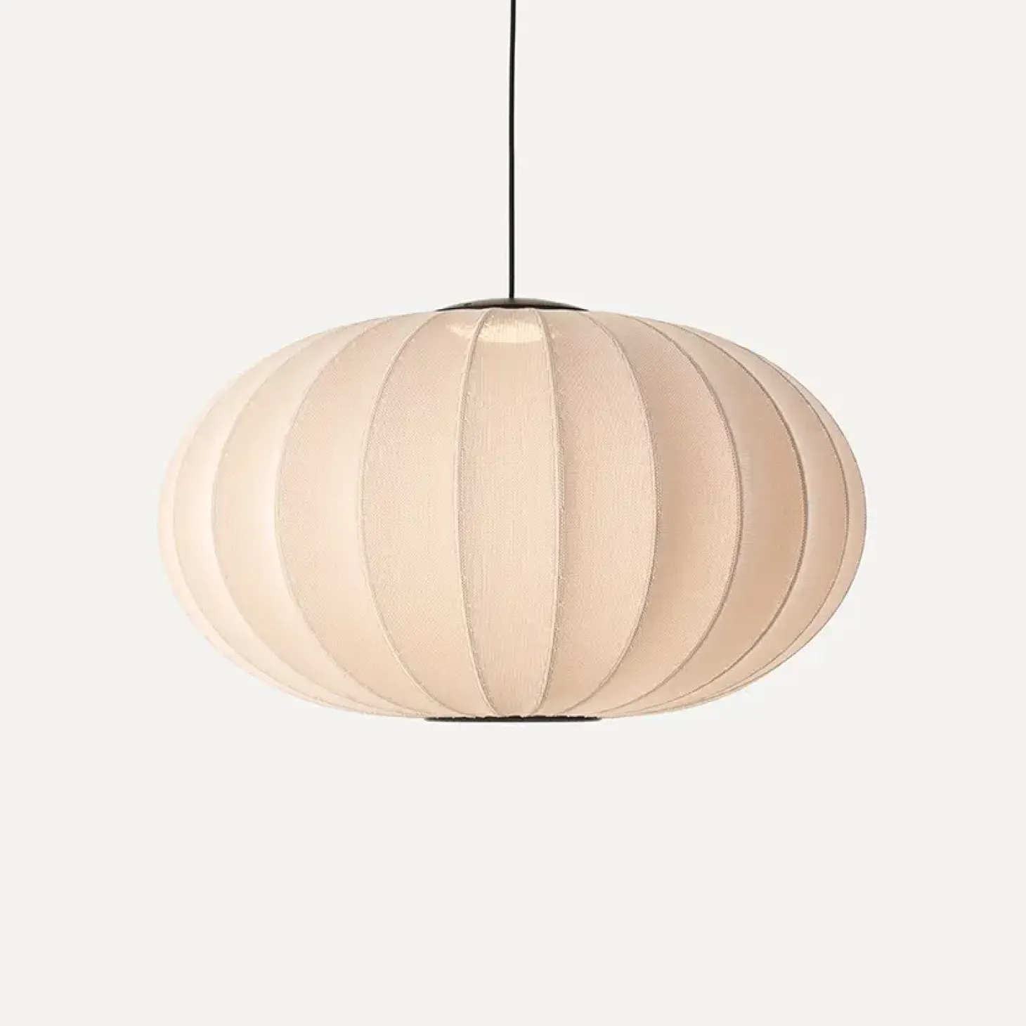 Made By Hand - Pendel - Knit-Wit 76 Oval Pendant LED - Sand Stone