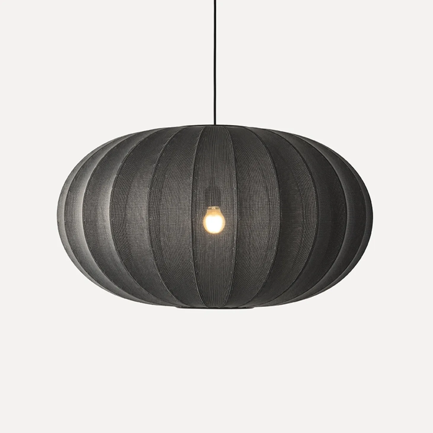 Made By Hand - Pendel - Knit-Wit 76 Oval Pendant - Black