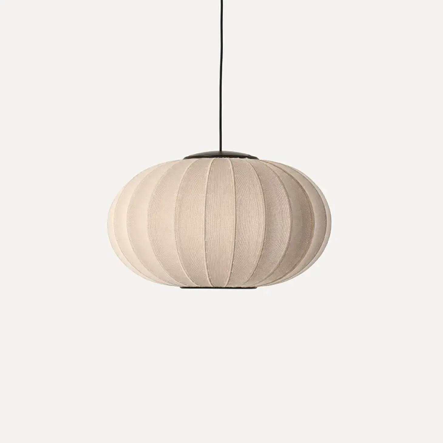 Made By Hand - Pendel - Knit-Wit 57 Oval Pendant LED - Sand Stone