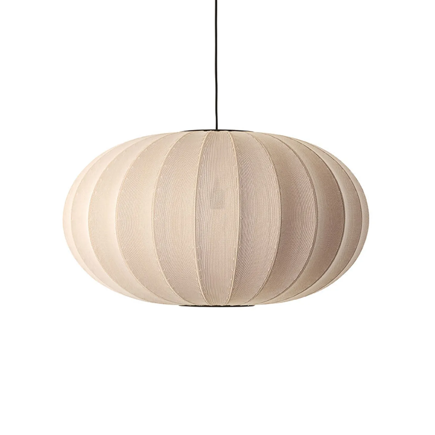 Made By Hand - Pendel - Knit-Wit 76 Oval Pendant - Sand Stone