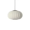 Made By Hand - Pendel - Knit-Wit 57 Oval Pendant LED - Pearl White