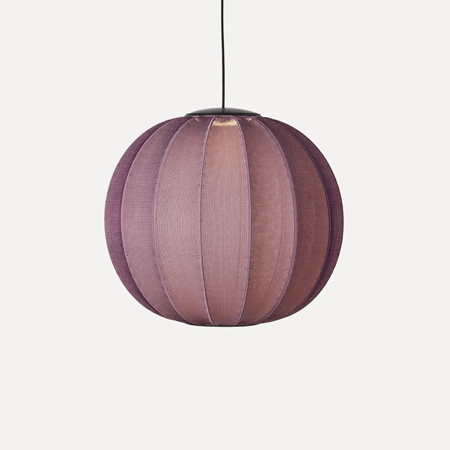 Made By Hand - Pendellampe - Knit-Wit 60 Round Pendant LED - Burgundy