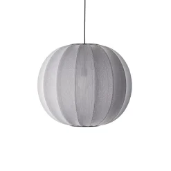 Made By Hand - Pendellampe - Knit-Wit 60 Round Pendant - Silver