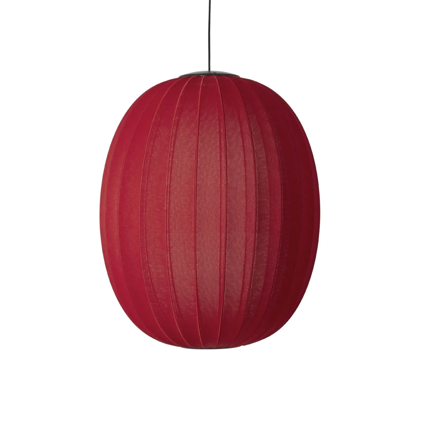Made By Hand - Pendellampe - Knit-Wit 65 High Oval Pendant LED - Maple Red