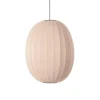 Made By Hand - Pendellampe - Knit-Wit 65 High Oval Pendant - Sand Stone