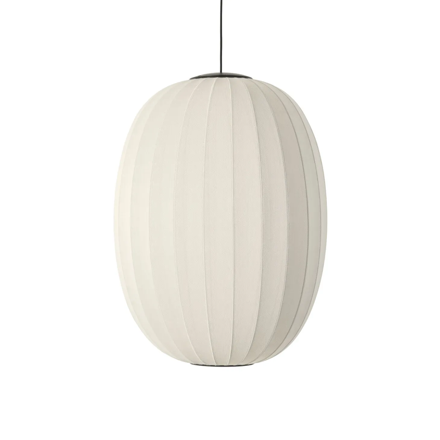 Made By Hand - Pendellampe - Knit-Wit 65 High Oval Pendant LED - Pearl White