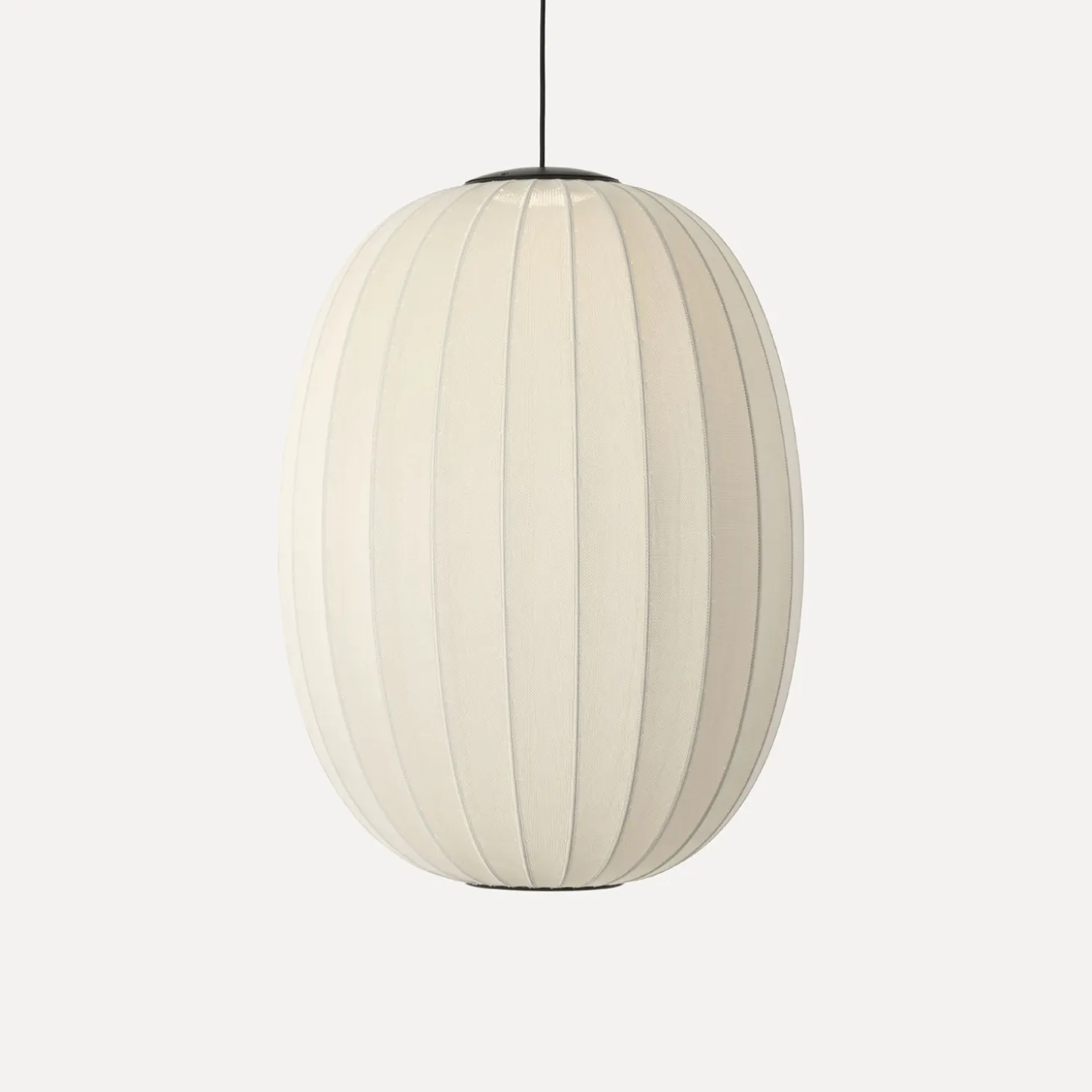 Made By Hand - Pendellampe - Knit-Wit 65 High Oval Pendant LED - Pearl White