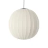 Made By Hand - Pendellampe - Knit-Wit 75 Round Pendant LED - Pearl White