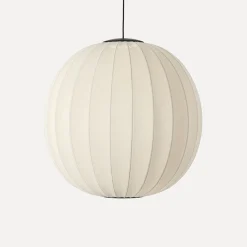 Made By Hand - Pendellampe - Knit-Wit 75 Round Pendant LED - Pearl White