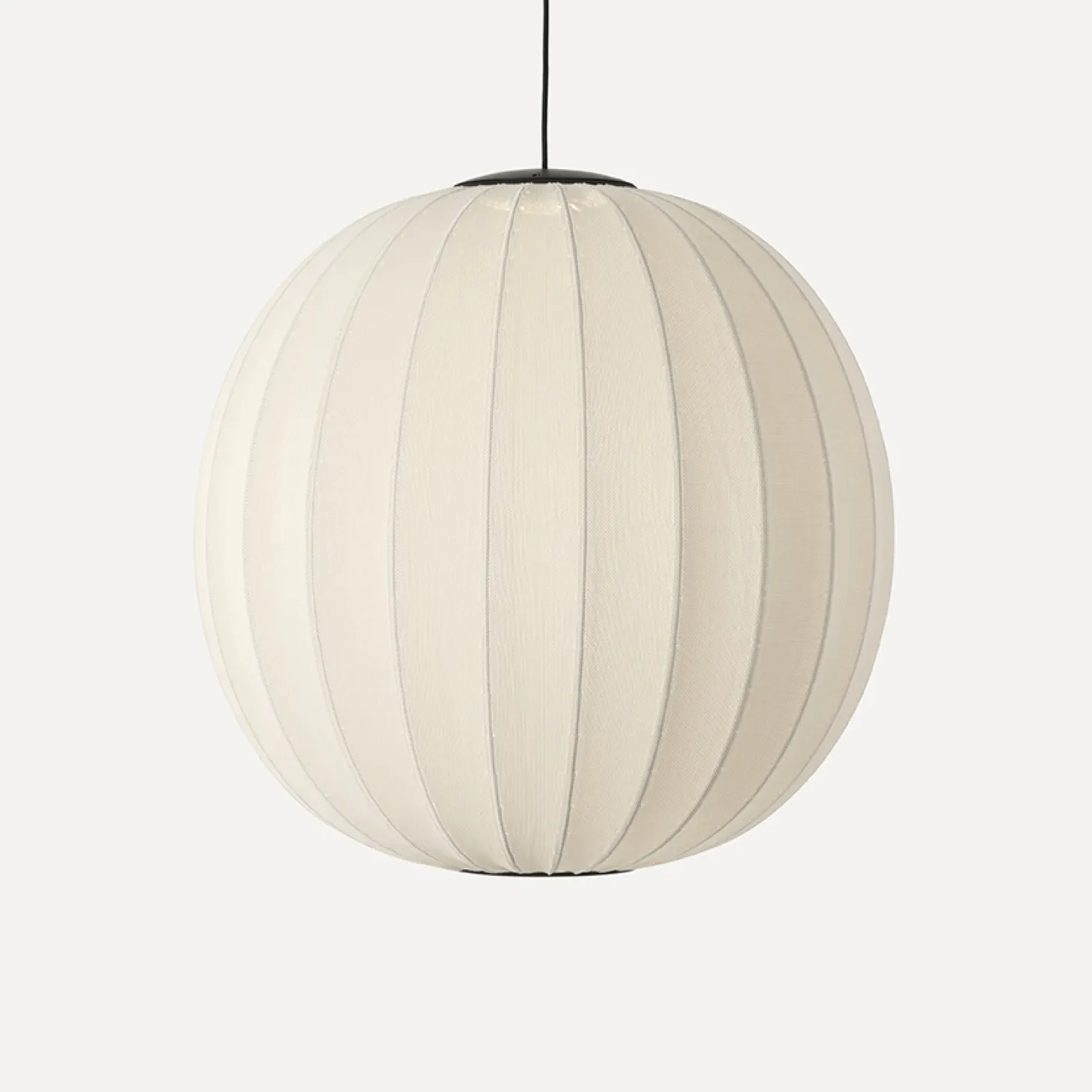 Made By Hand - Pendellampe - Knit-Wit 75 Round Pendant LED - Pearl White