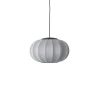 Made By Hand - Pendellampe - Knit-Wit 45 Oval Pendant LED - Silver