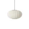 Made By Hand - Pendellampe - Knit-Wit 57 Oval Pendant - Pearl White