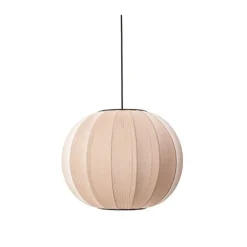 Made By Hand - Pendellampe - Knit-Wit 45 Round Pendant LED - Sand Stone