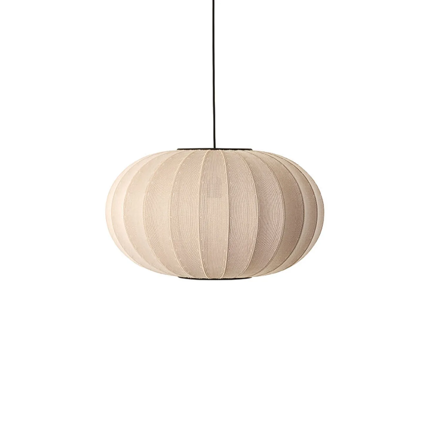 Made By Hand - Pendellampe - Knit-Wit 57 Oval Pendant - Sand Stone