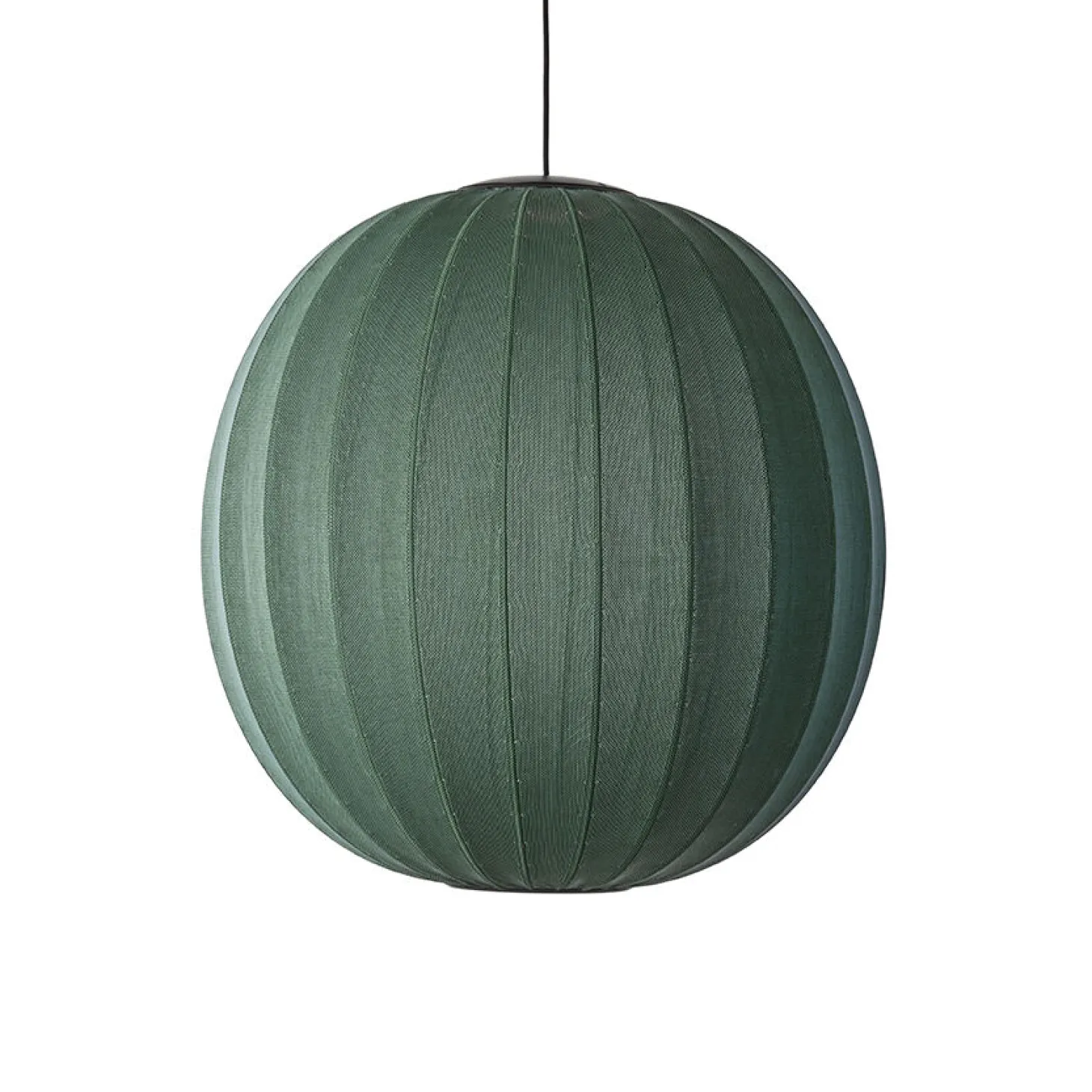 Made By Hand - Pendellampe - Knit-Wit 75 Round Pendant LED - Tweed Green