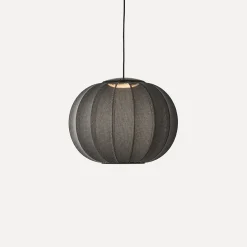 Made By Hand - Pendellampe - Knit-Wit 45 Round Pendant LED - Black