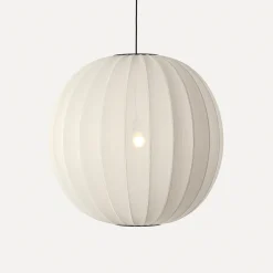 Made By Hand - Pendellampe - Knit-Wit 75 Round Pendant - Pearl White