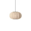 Made By Hand - Pendellampe - Knit-Wit 45 Oval Pendant - Sand Stone