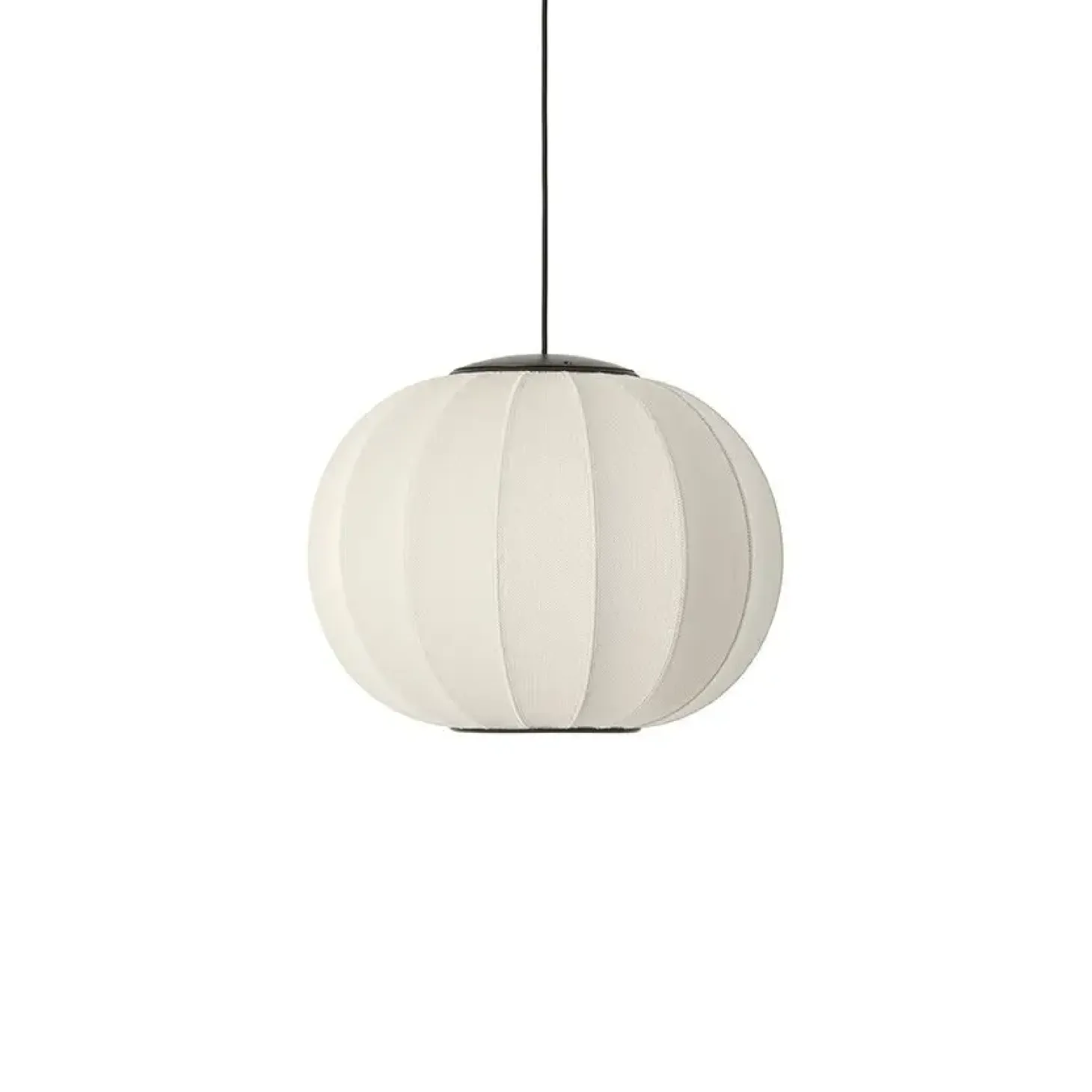 Made By Hand - Pendellampe - Knit-Wit 45 Round Pendant LED - Pearl White
