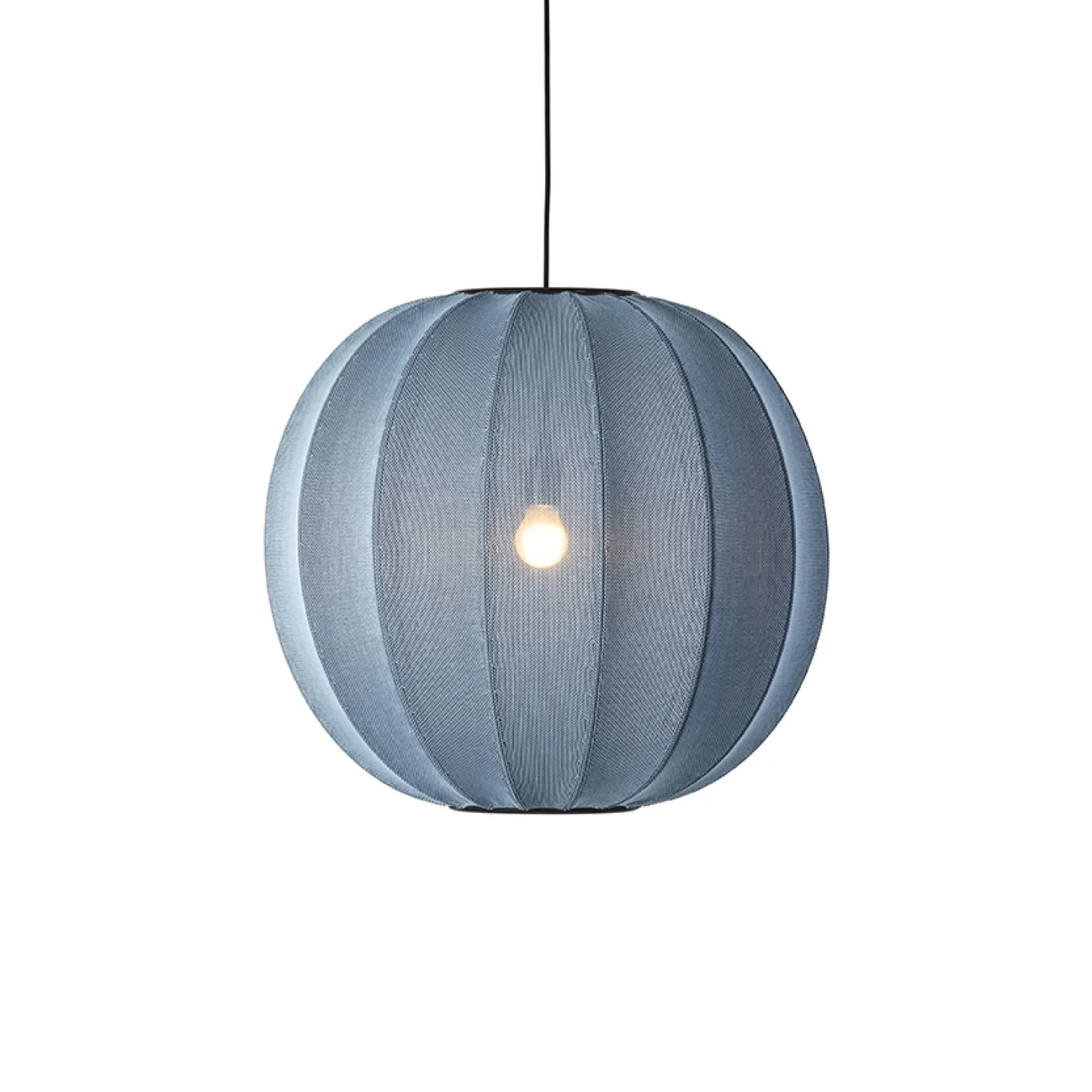 Made By Hand - Pendellampe - Knit-Wit 60 Round Pendant LED - Blue Stone