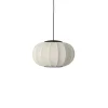 Made By Hand - Pendellampe - Knit-Wit 45 Oval Pendant LED - Pearl White