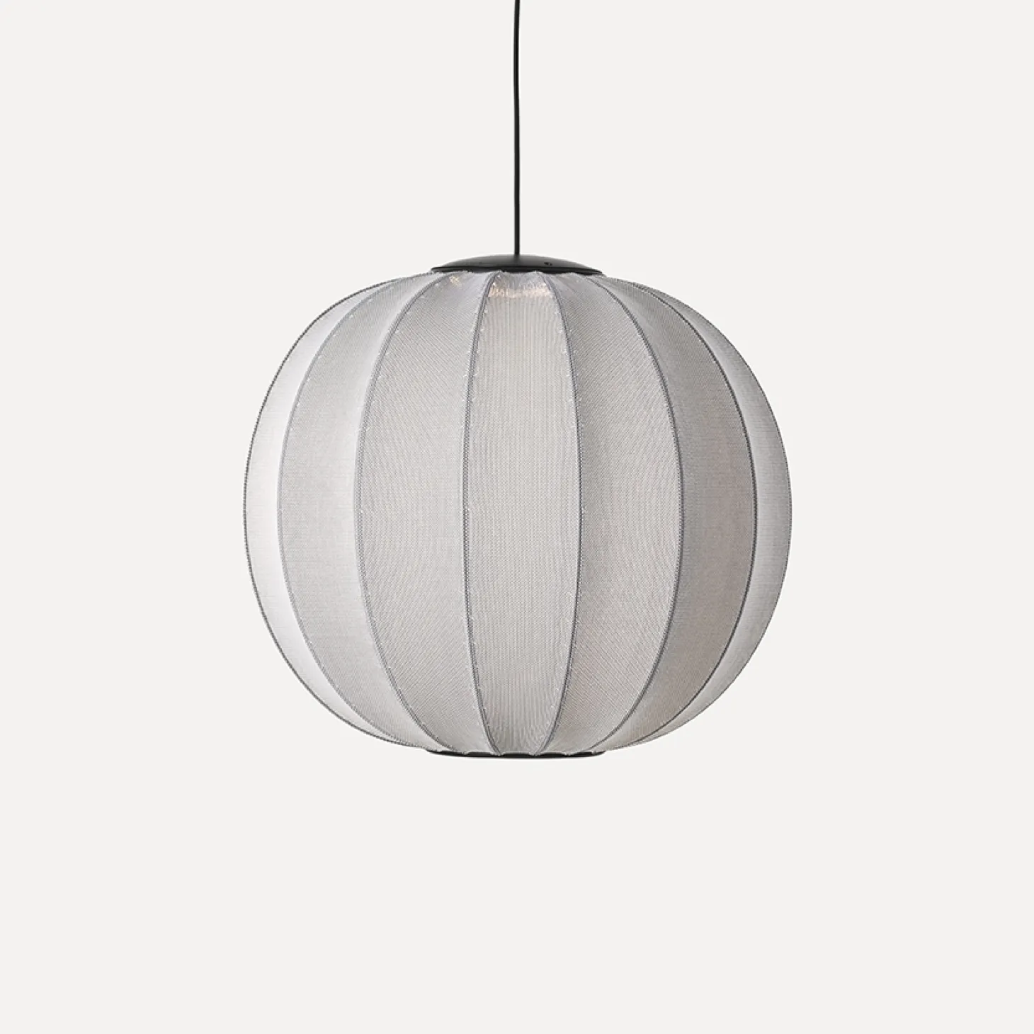 Made By Hand - Pendellampe - Knit-Wit 60 Round Pendant LED - Silver