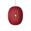 Made By Hand - Pendellamper - Knit-Wit 65 High Oval Pendant - Maple Red